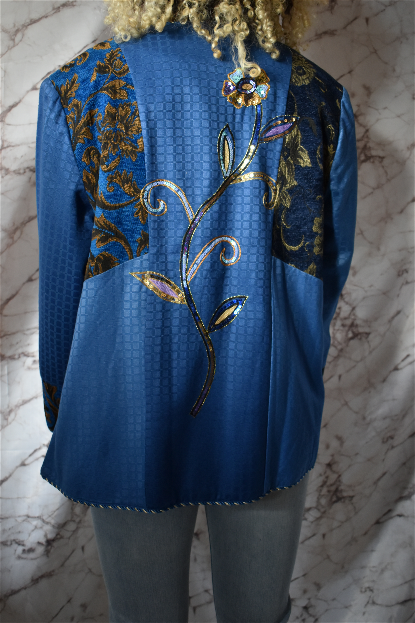 Vintage Indigo blauw jacket
