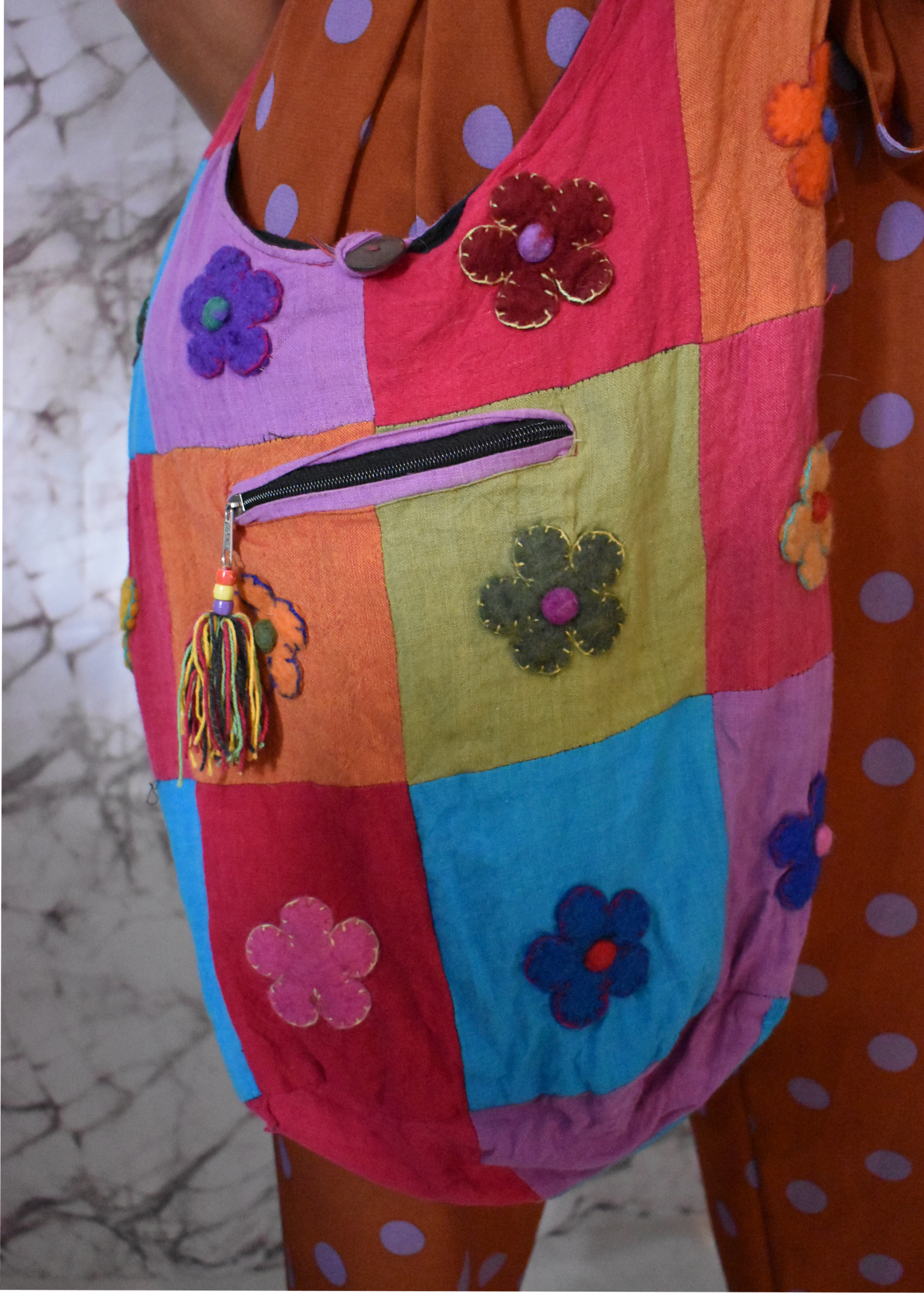 Vintage stoffen tas