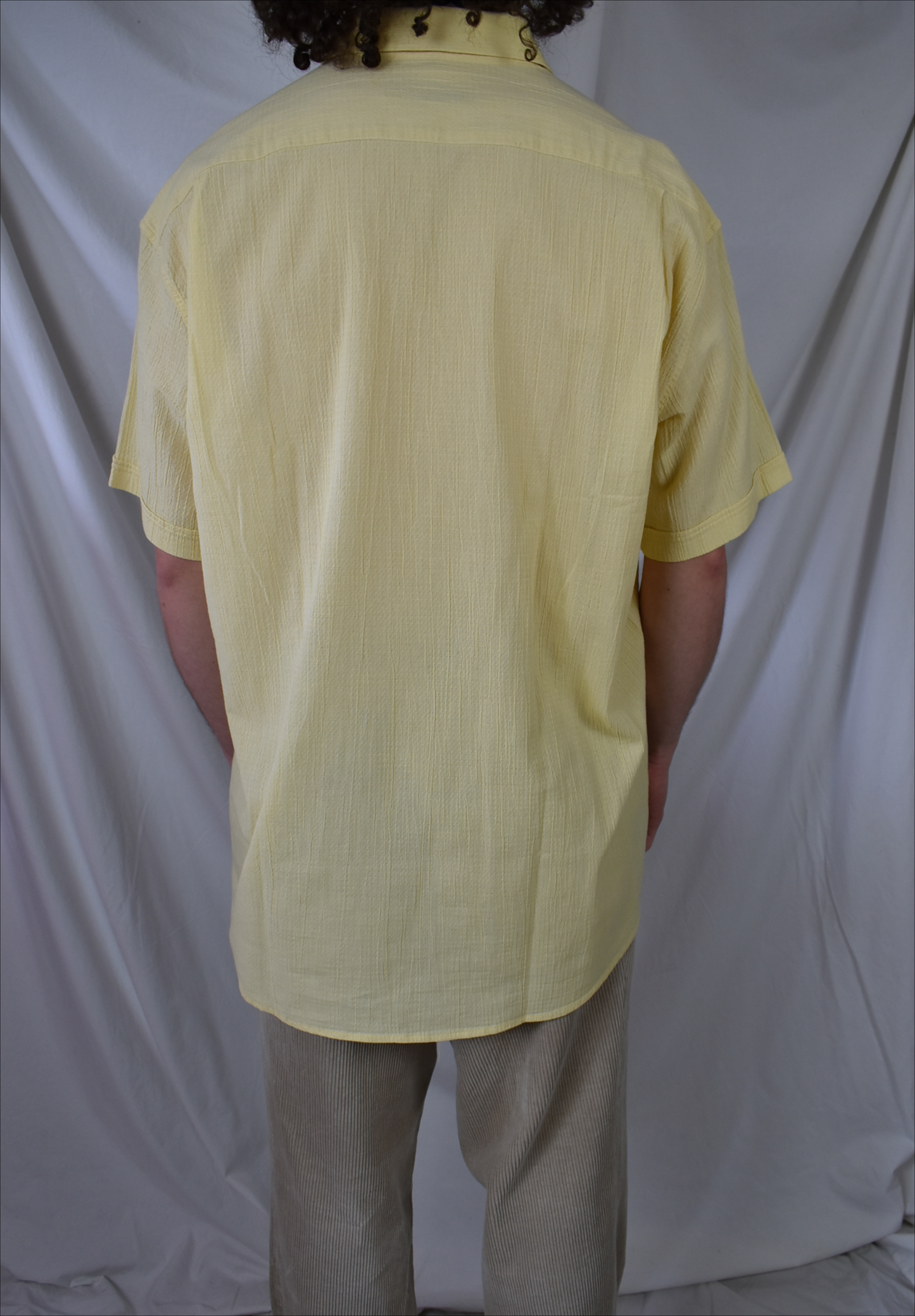 Vintage gele blouse heren