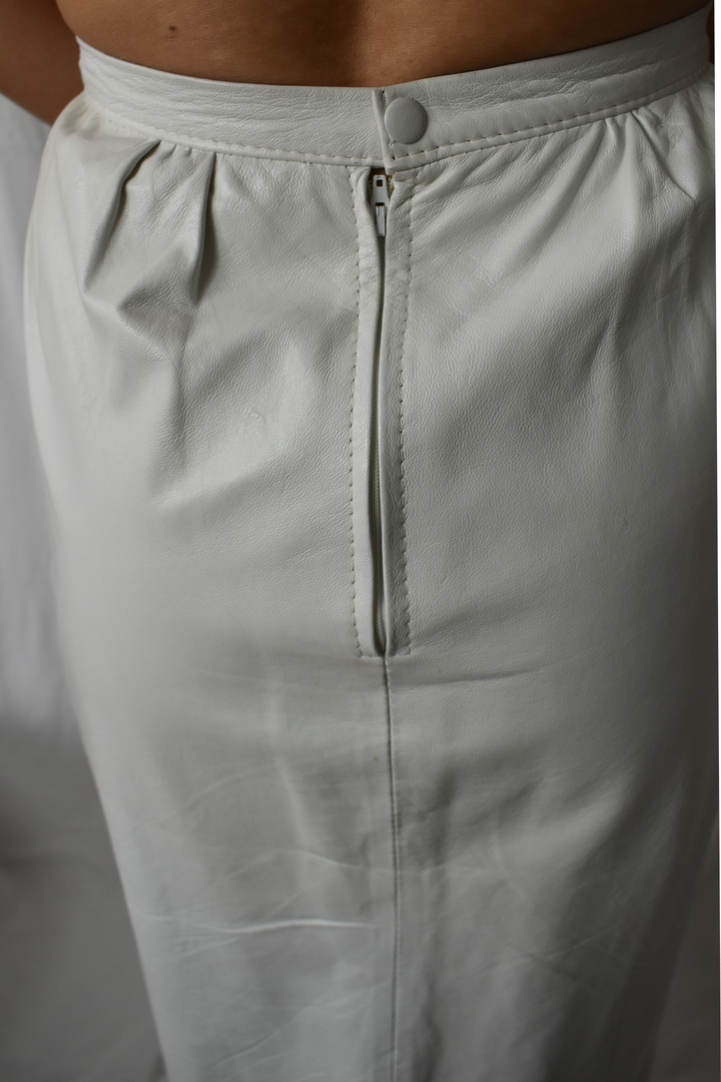 Vintage Zablée leren rok