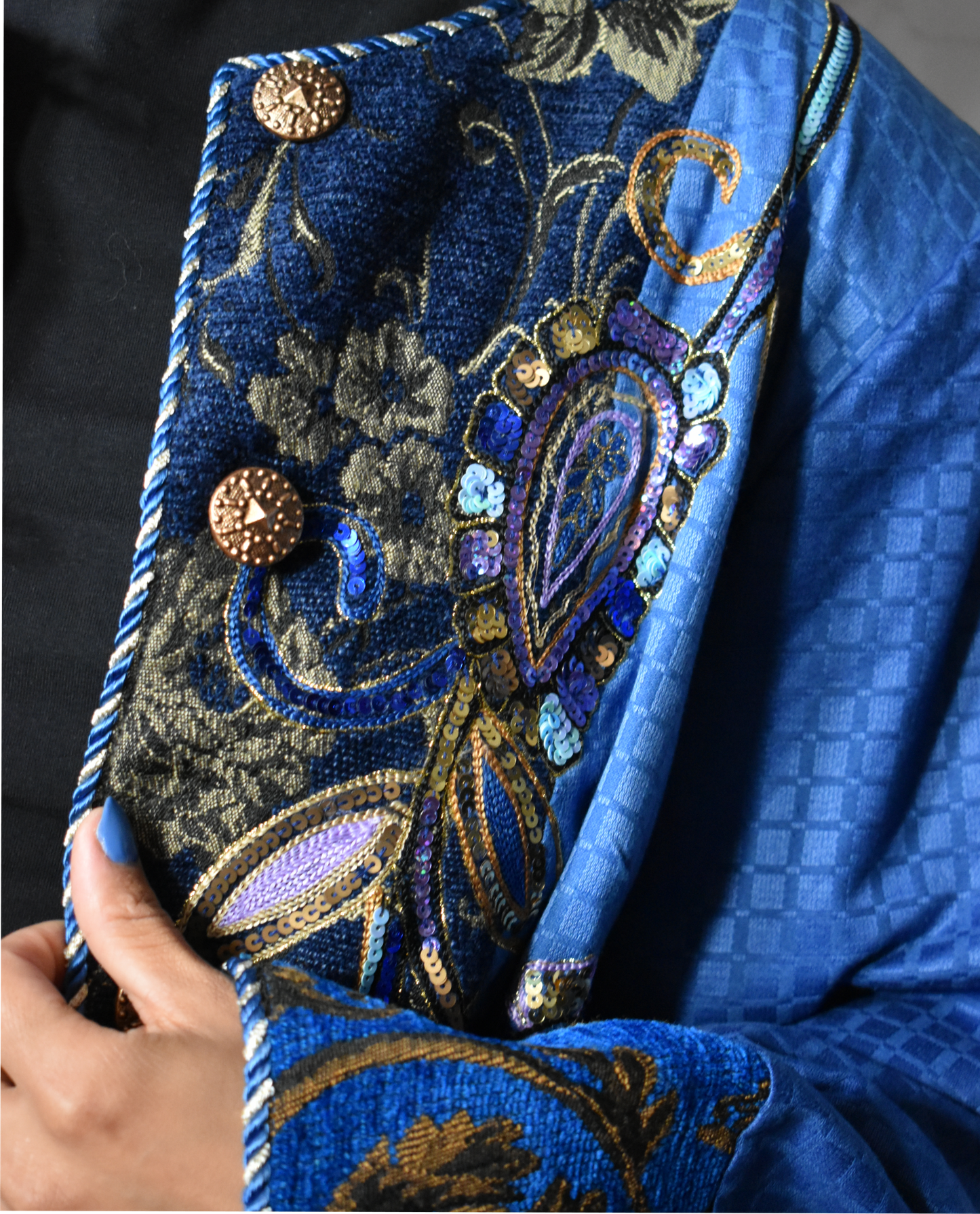 Vintage Indigo blauw jacket