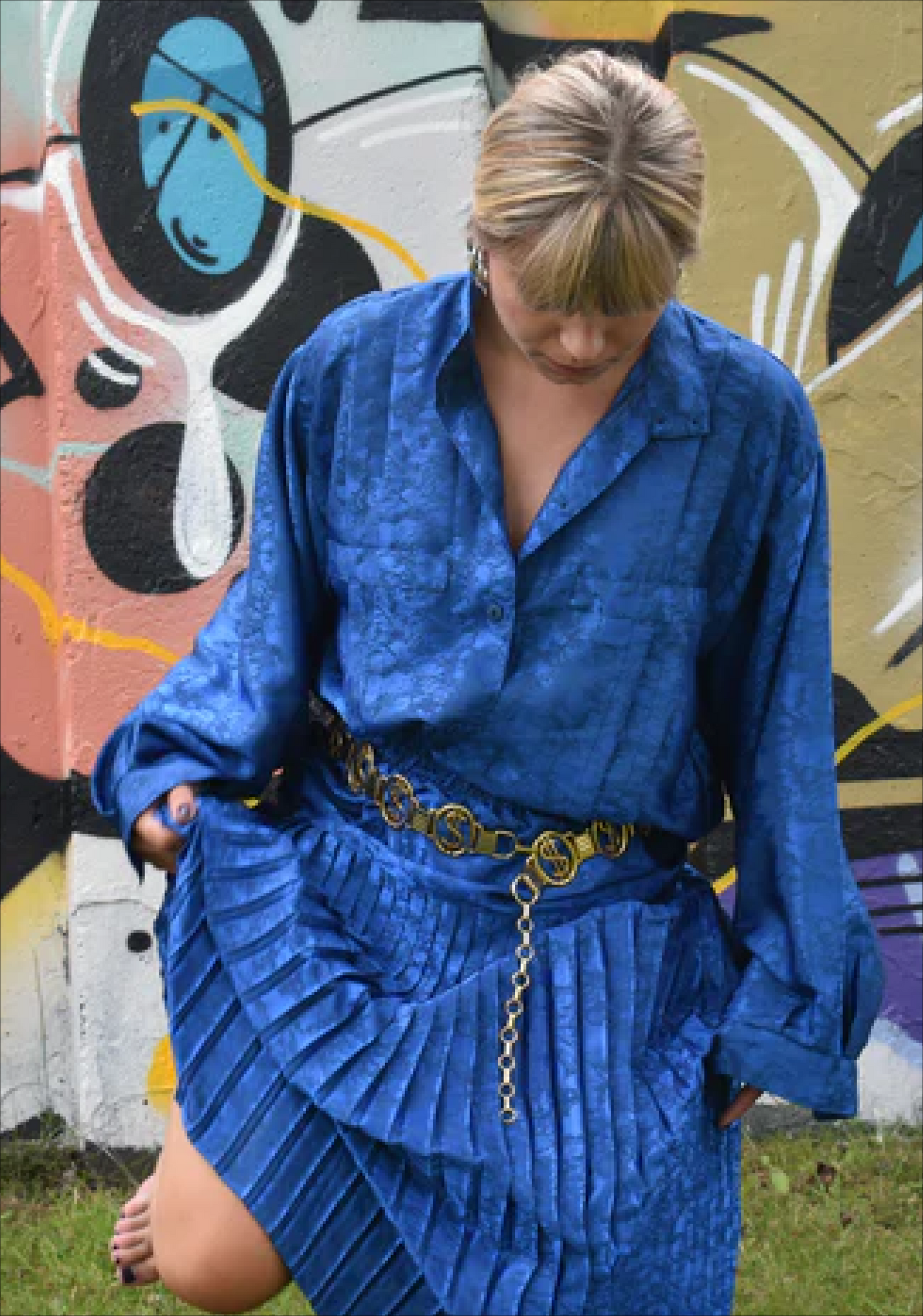 Vintage gouden riem