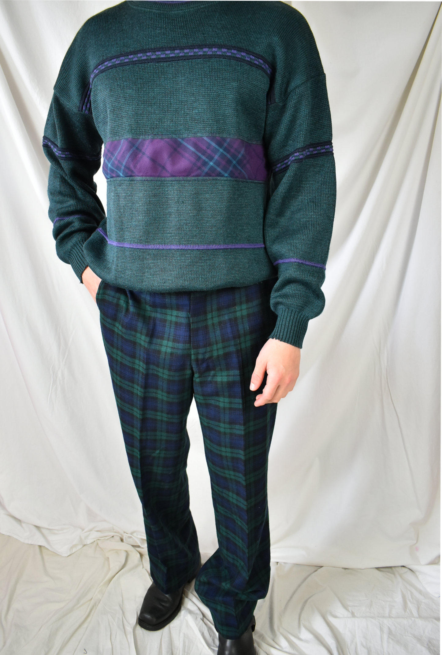 Vintage trui groen