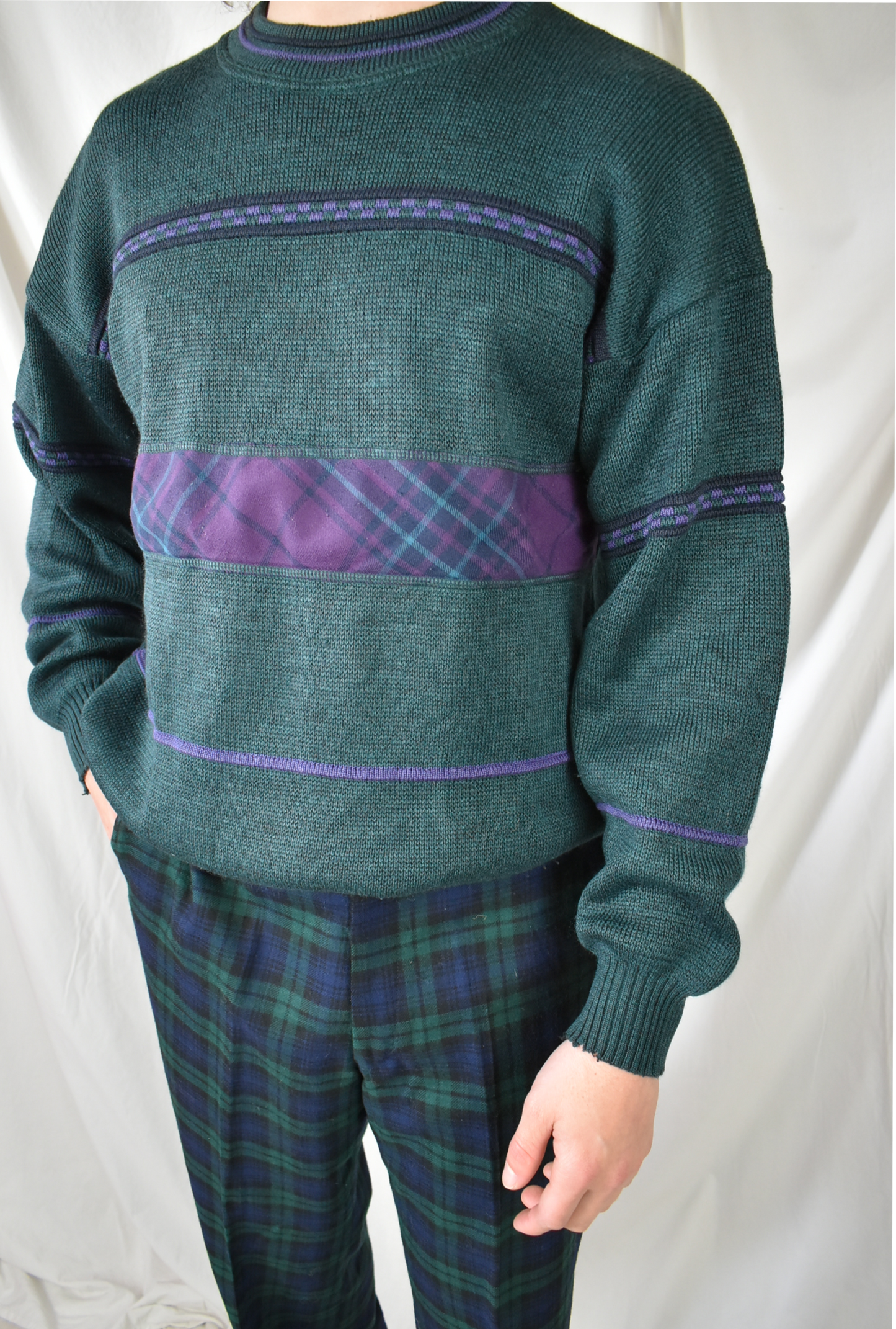 Vintage trui groen