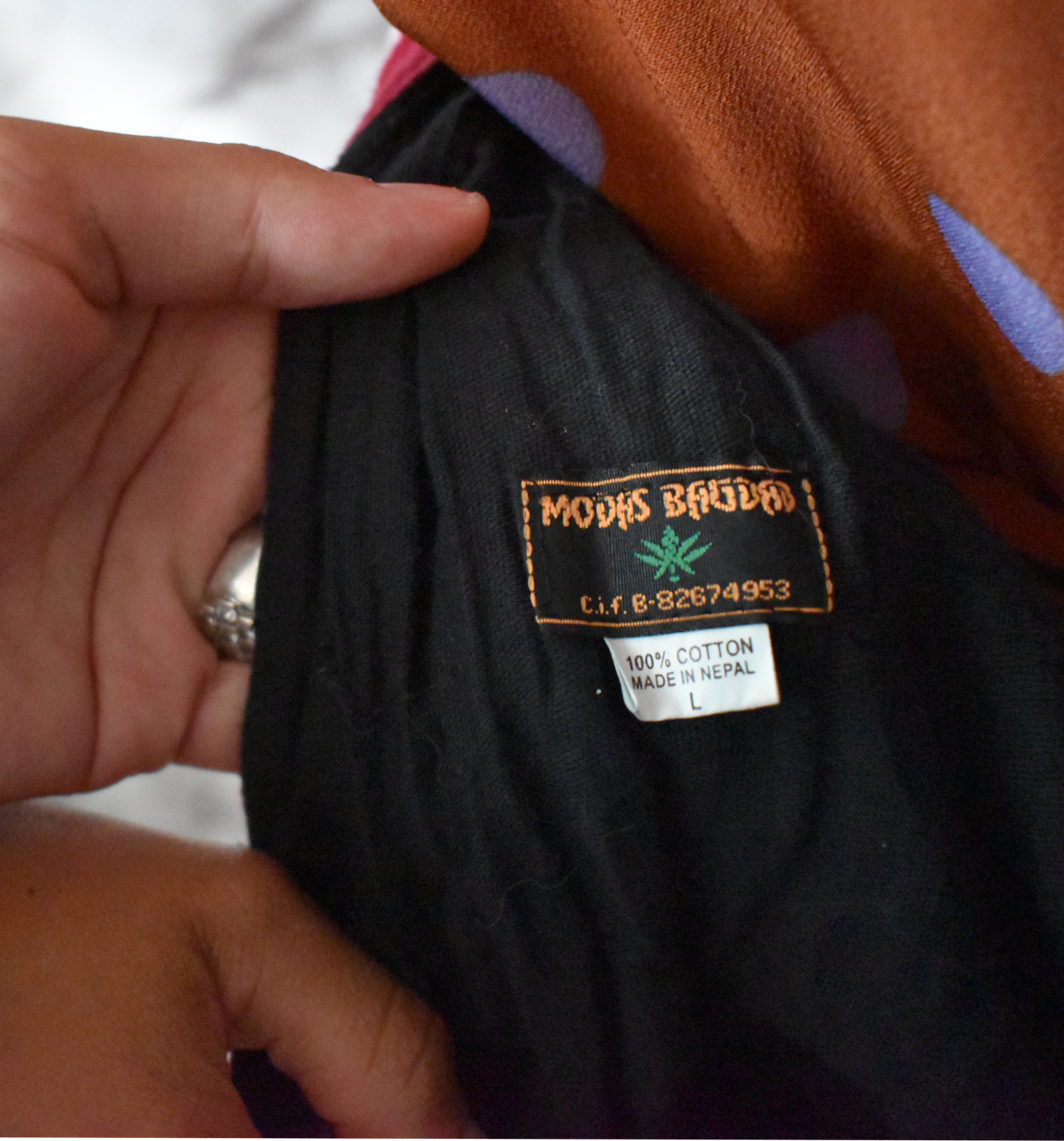 Vintage stoffen tas