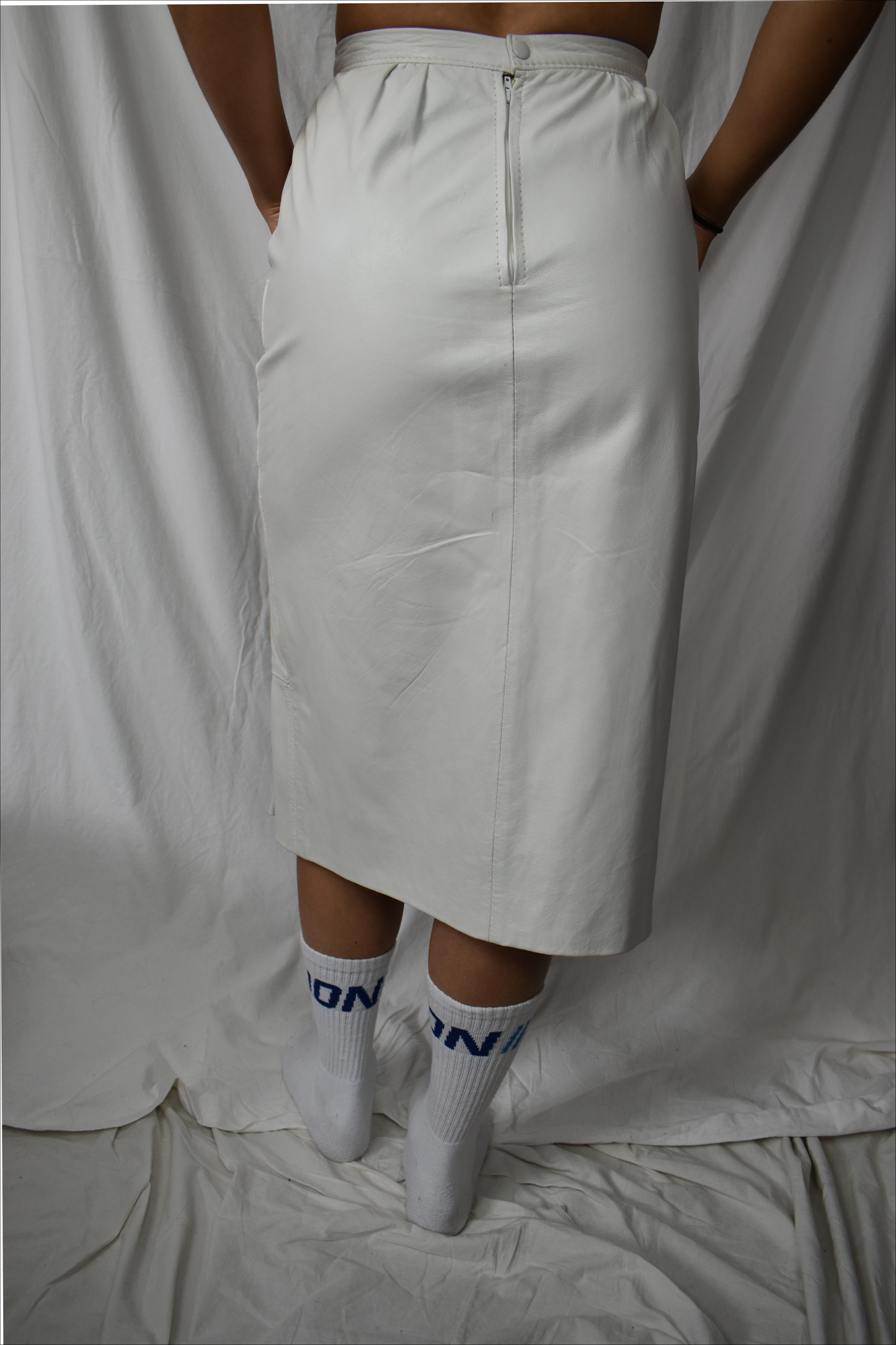 Vintage Zablée leren rok