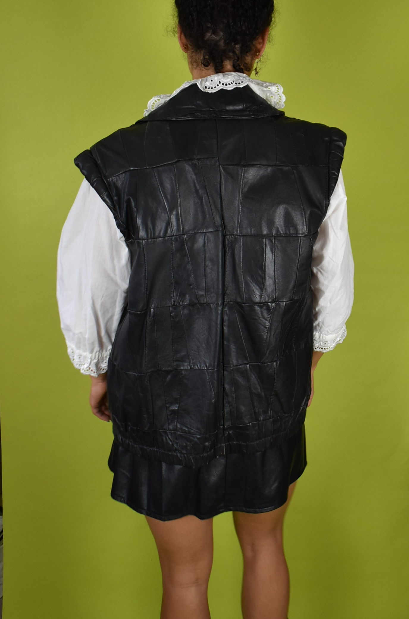 Gilet leer