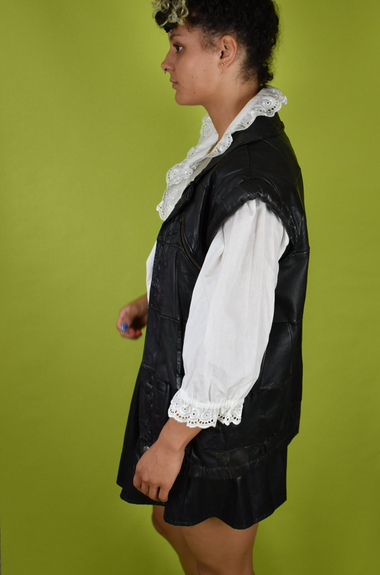 Gilet leer
