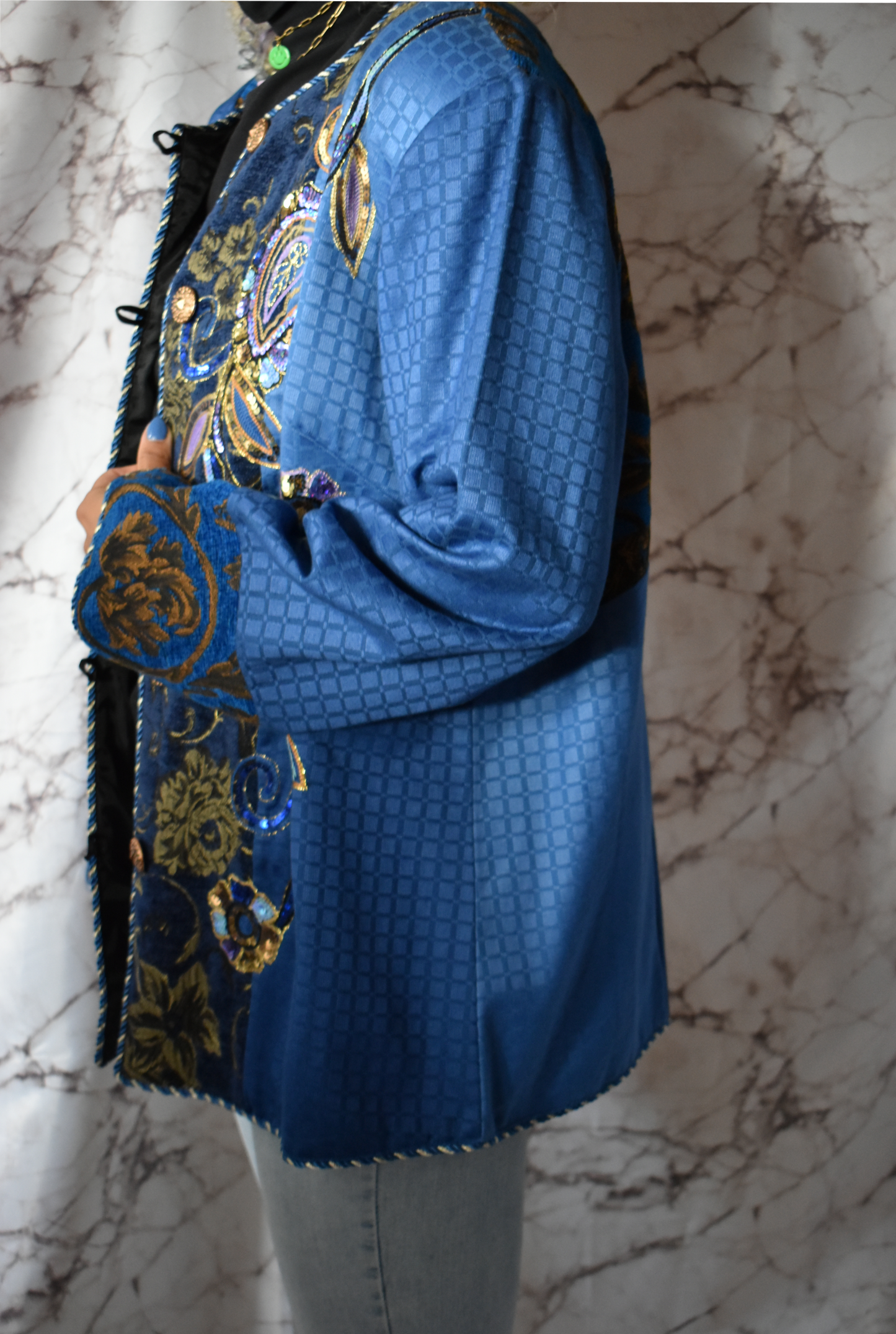Vintage Indigo blauw jacket