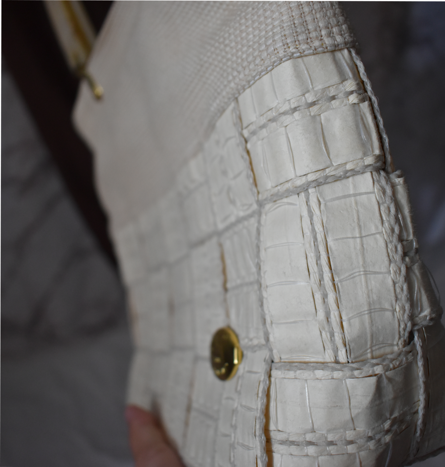 Vintage witte tas
