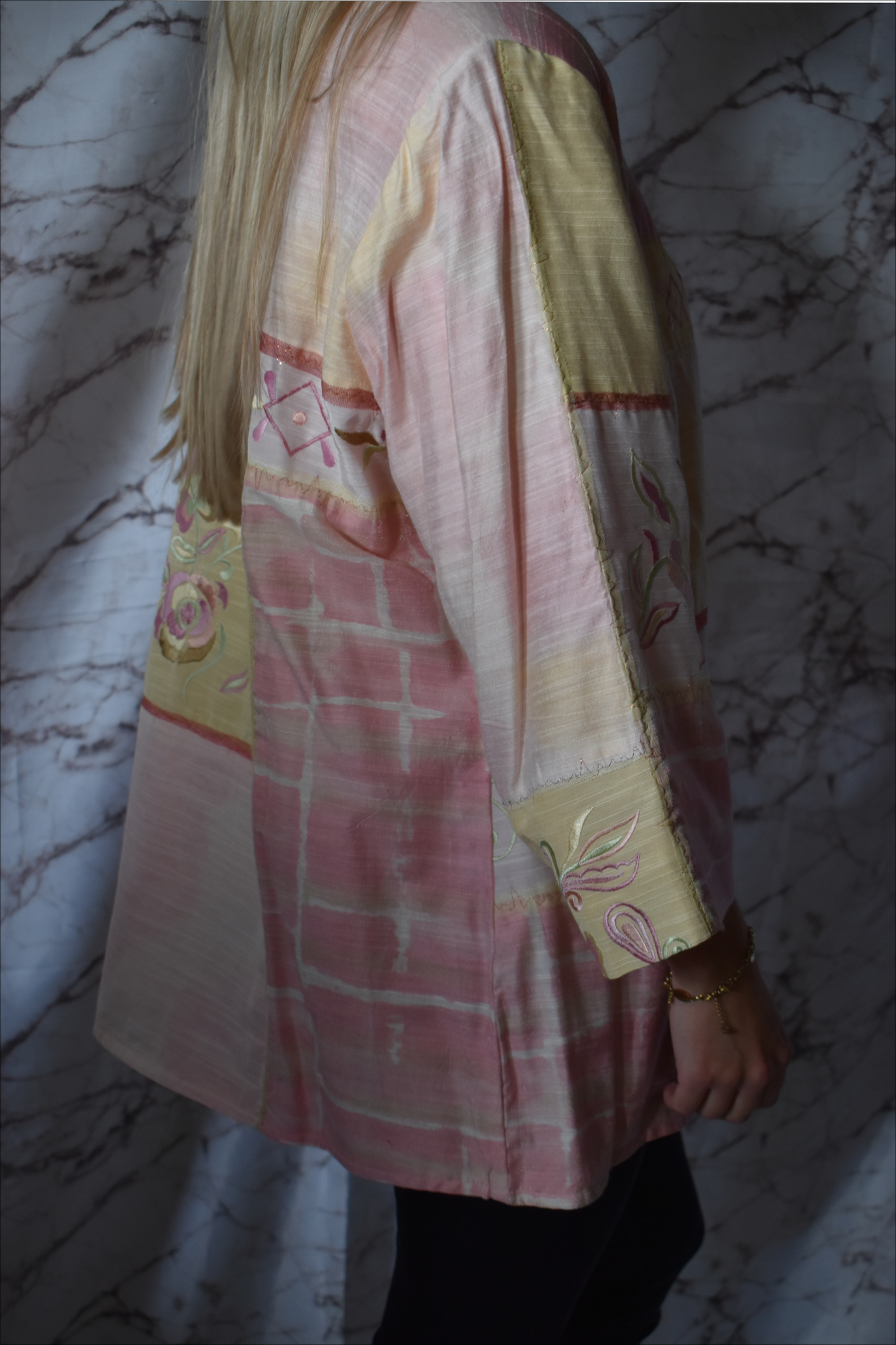 Vintage Indigo roze jacket