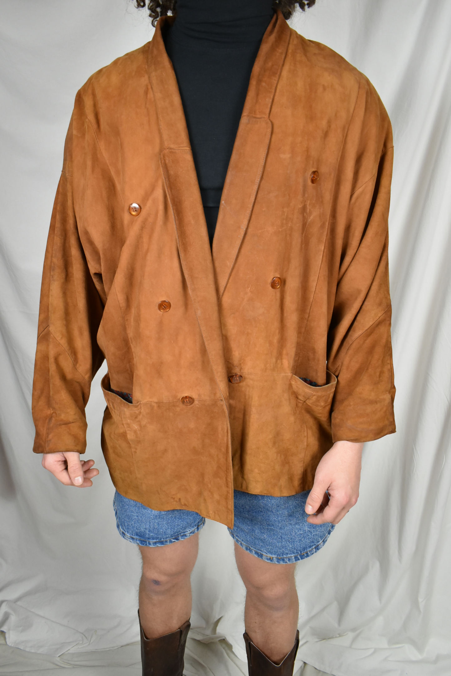 Vintage suede jacket uniseks