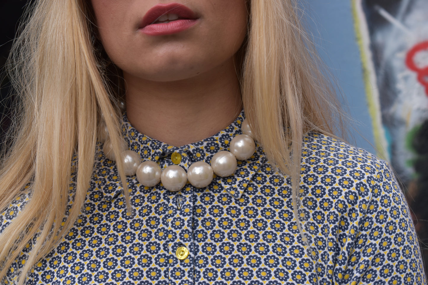 vintage bloemen polo