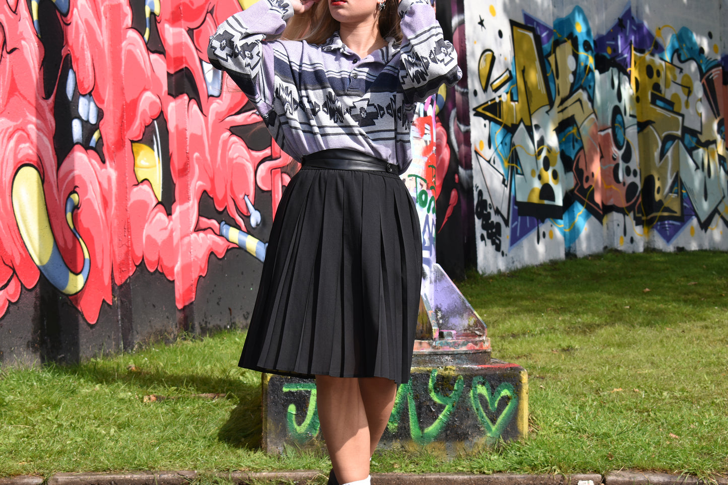Vintage zwarte rok