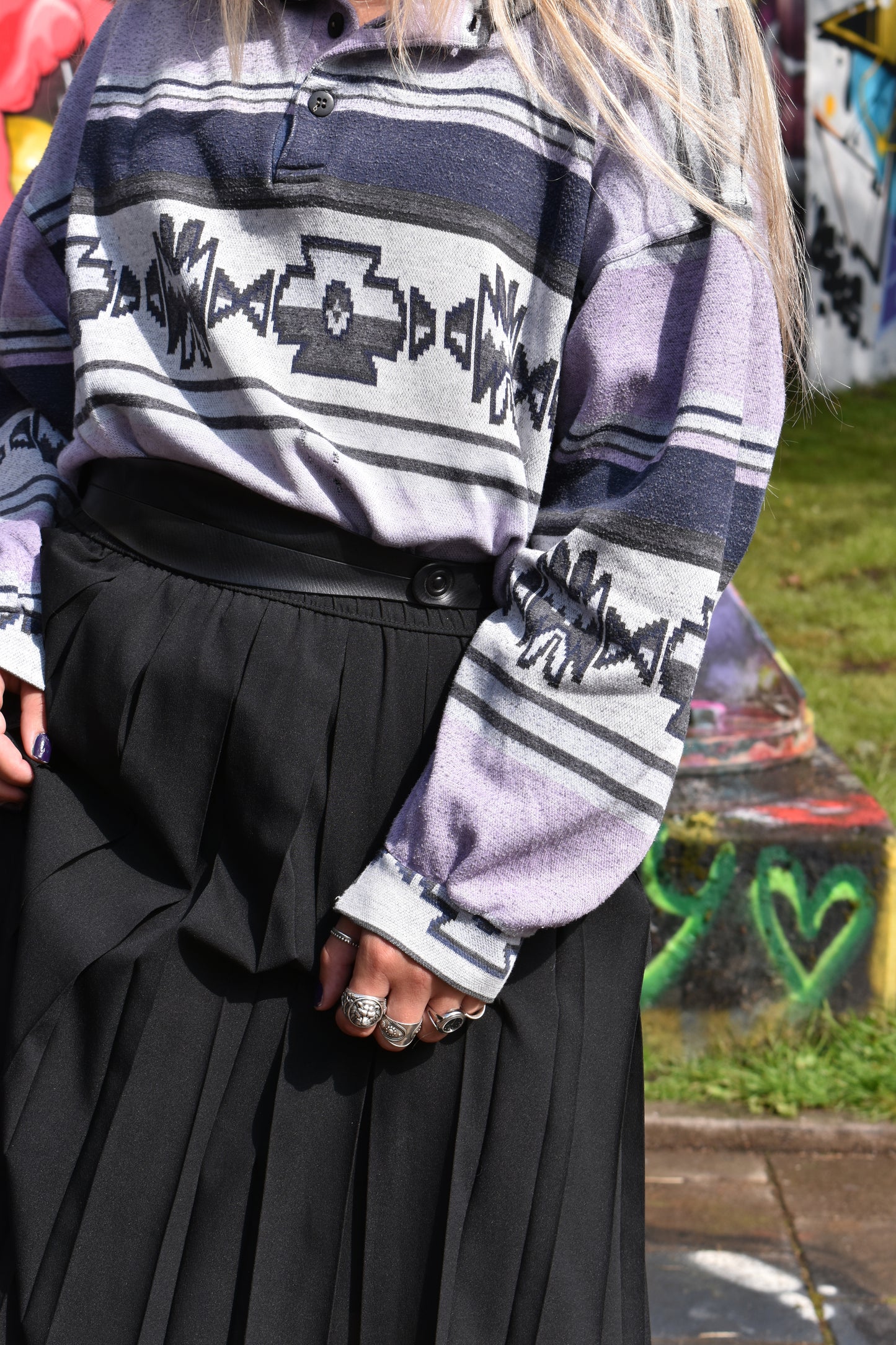 Vintage zwarte rok