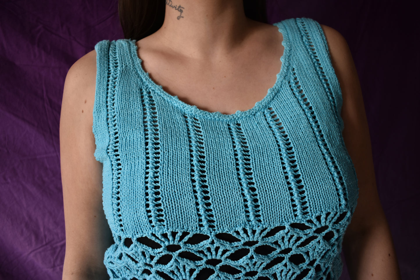 Vintage gehaakte top