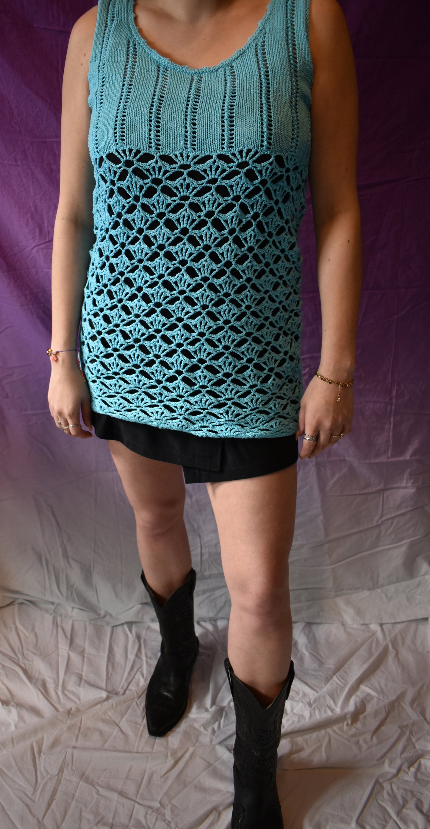 Vintage gehaakte top