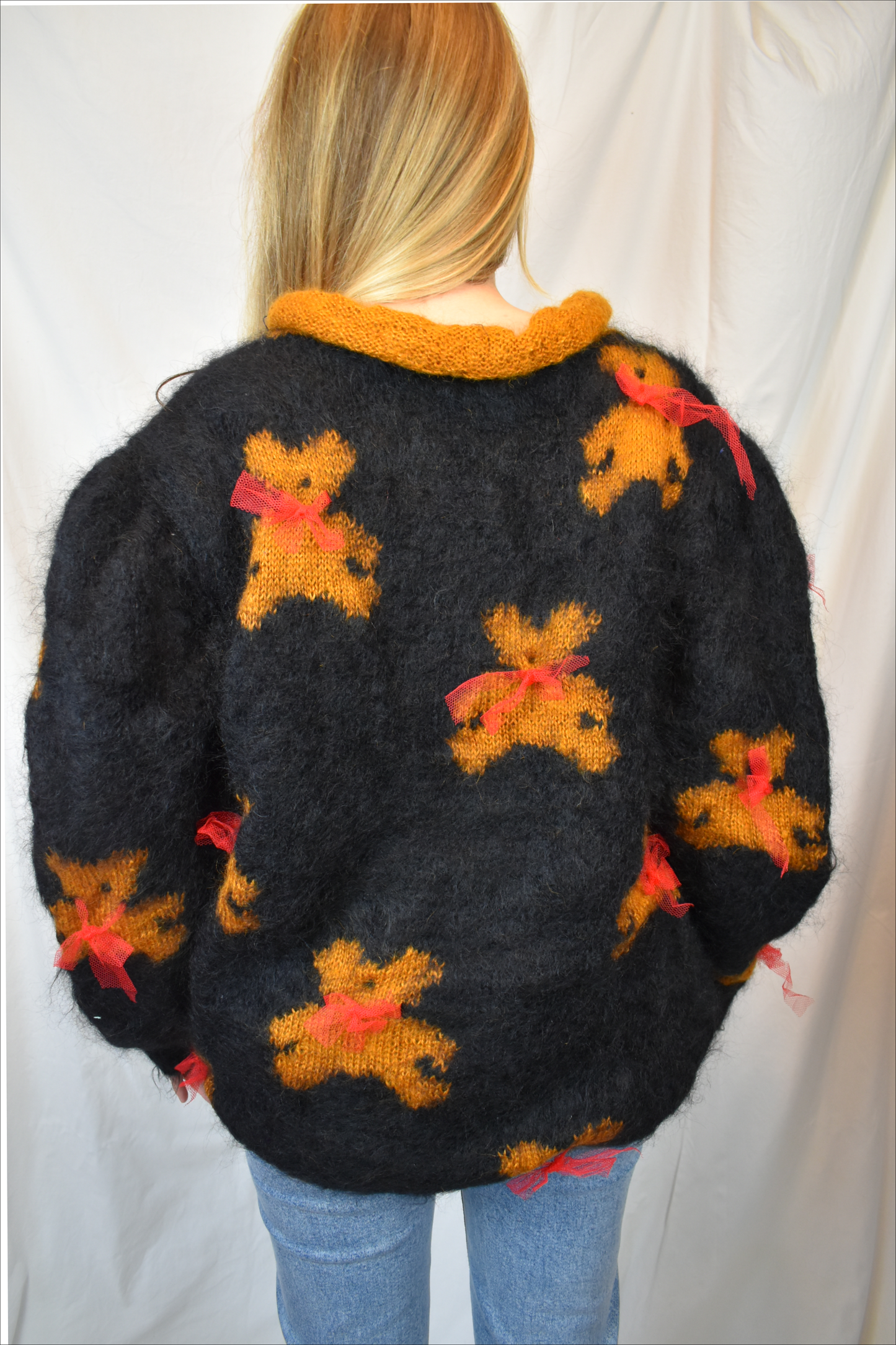 Vintage trui met beren print