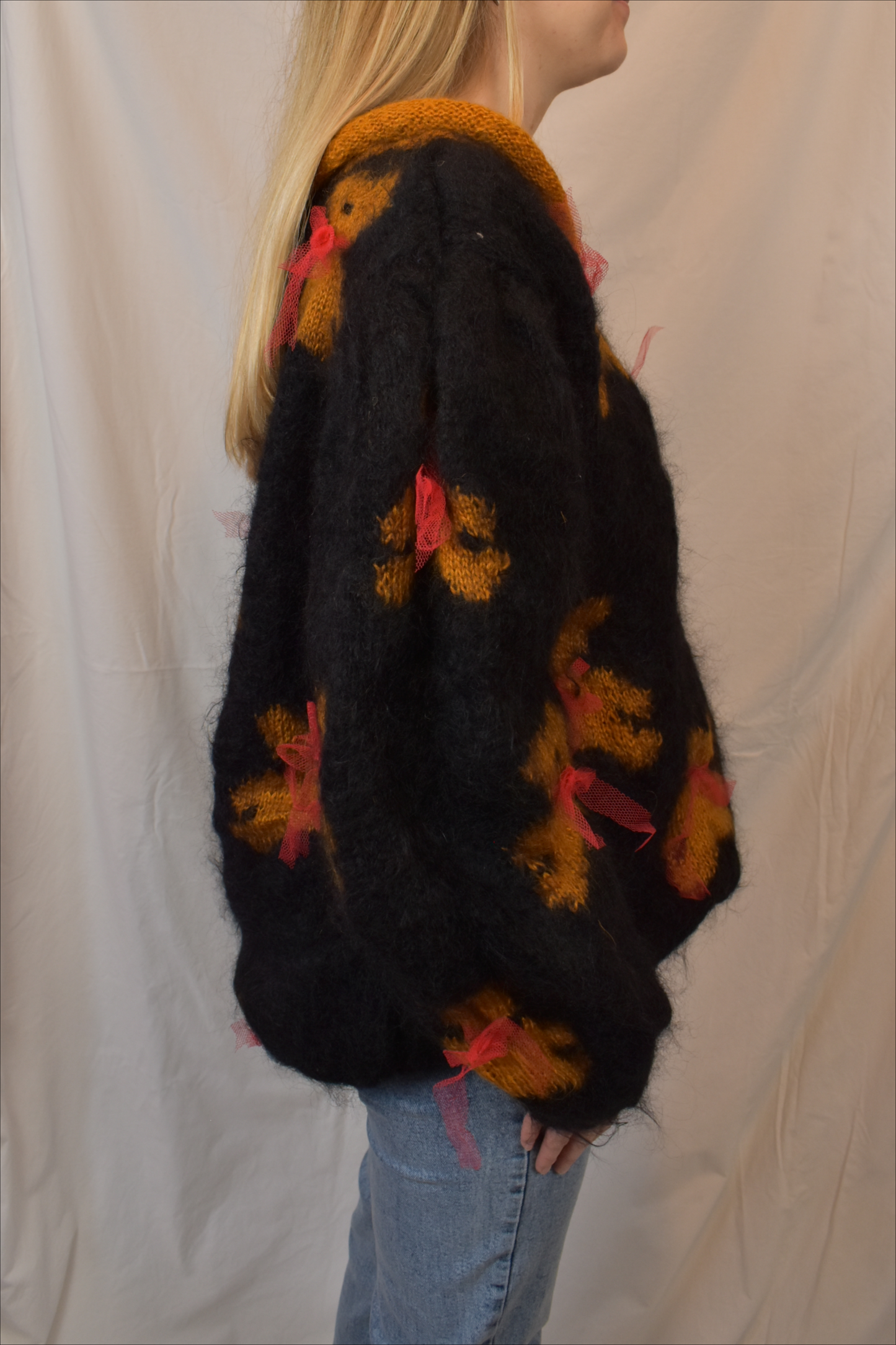 Vintage trui met beren print