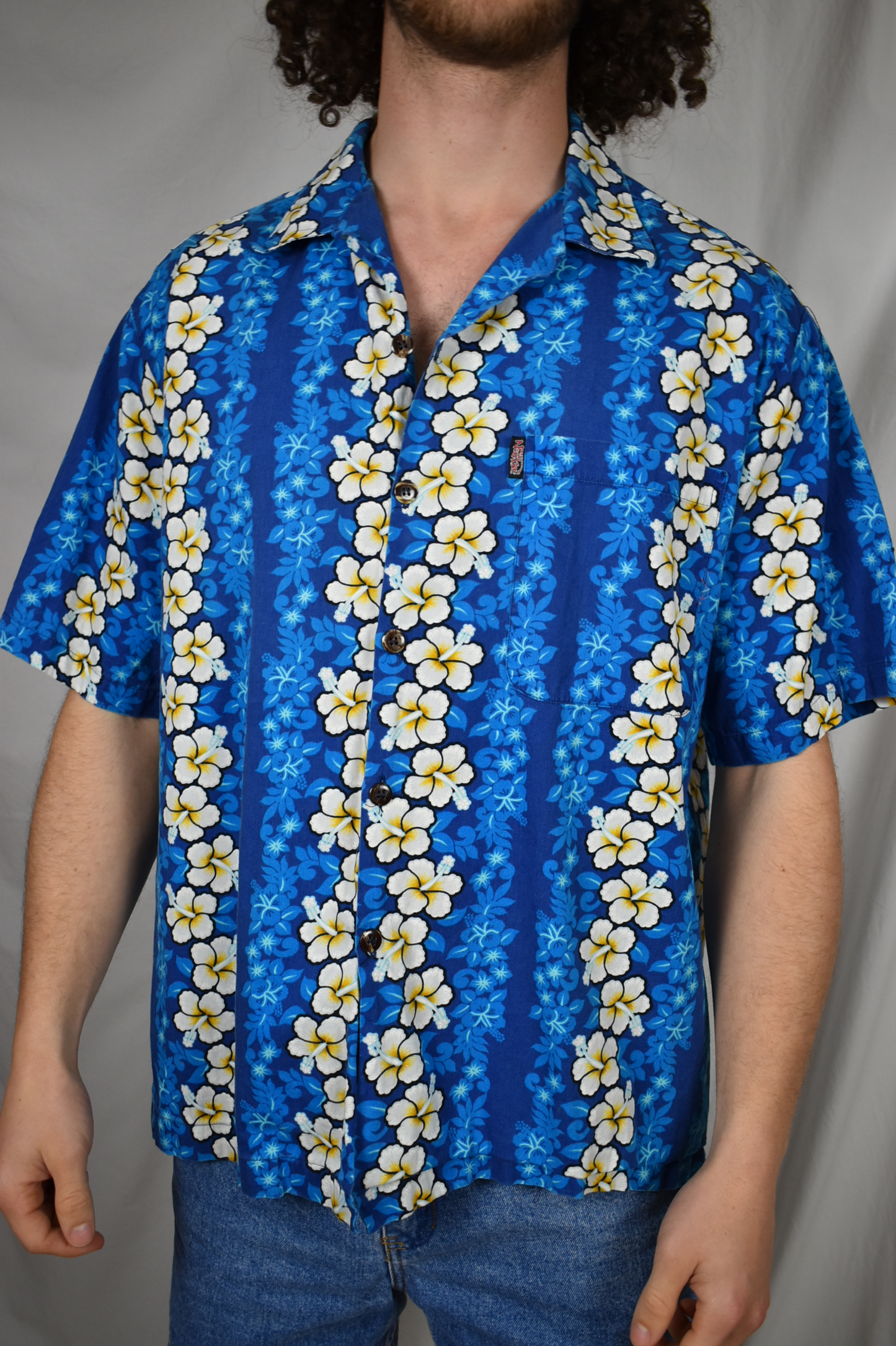 Vintage blouse bloemen