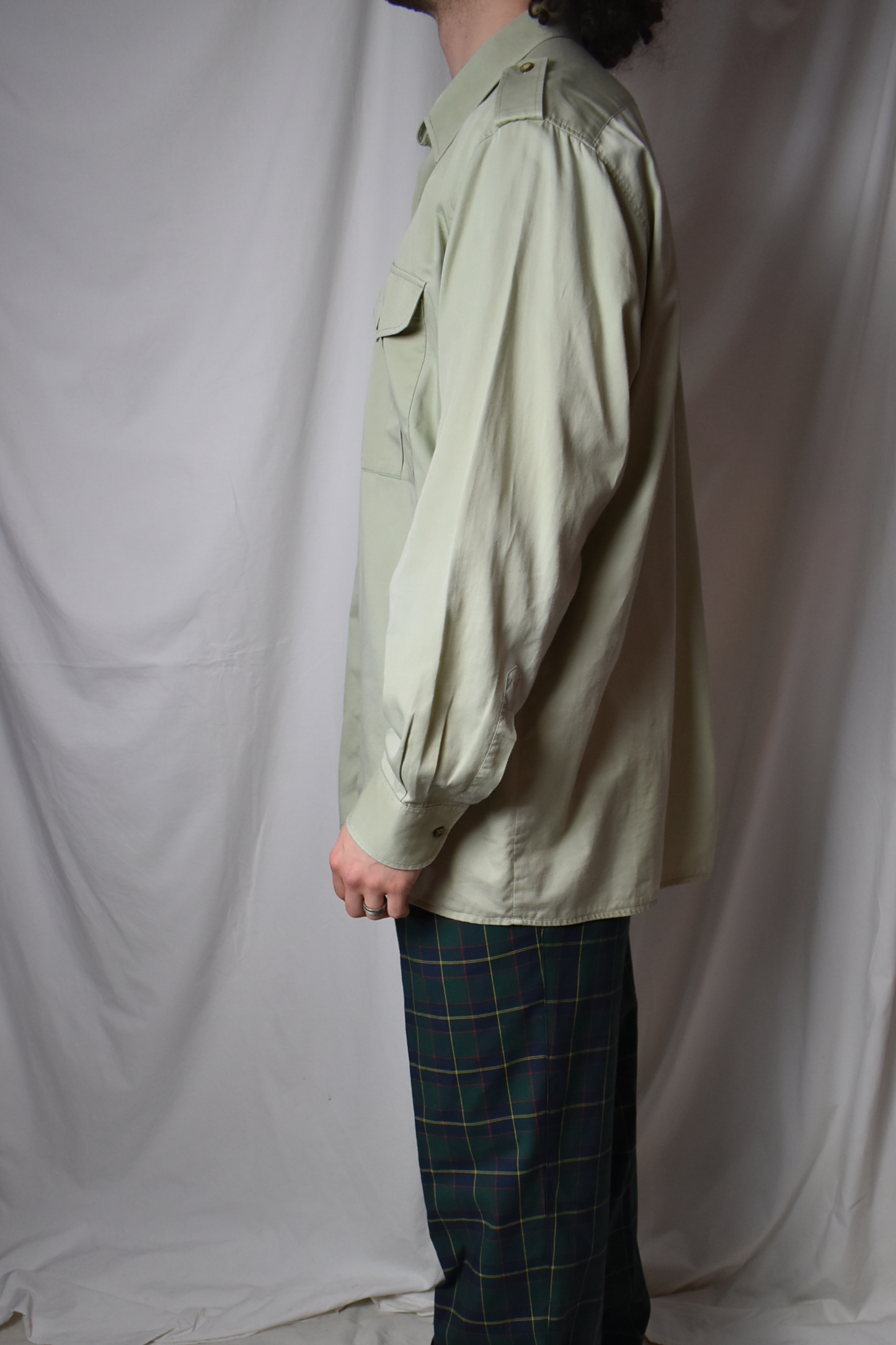 Heren blouse groen
