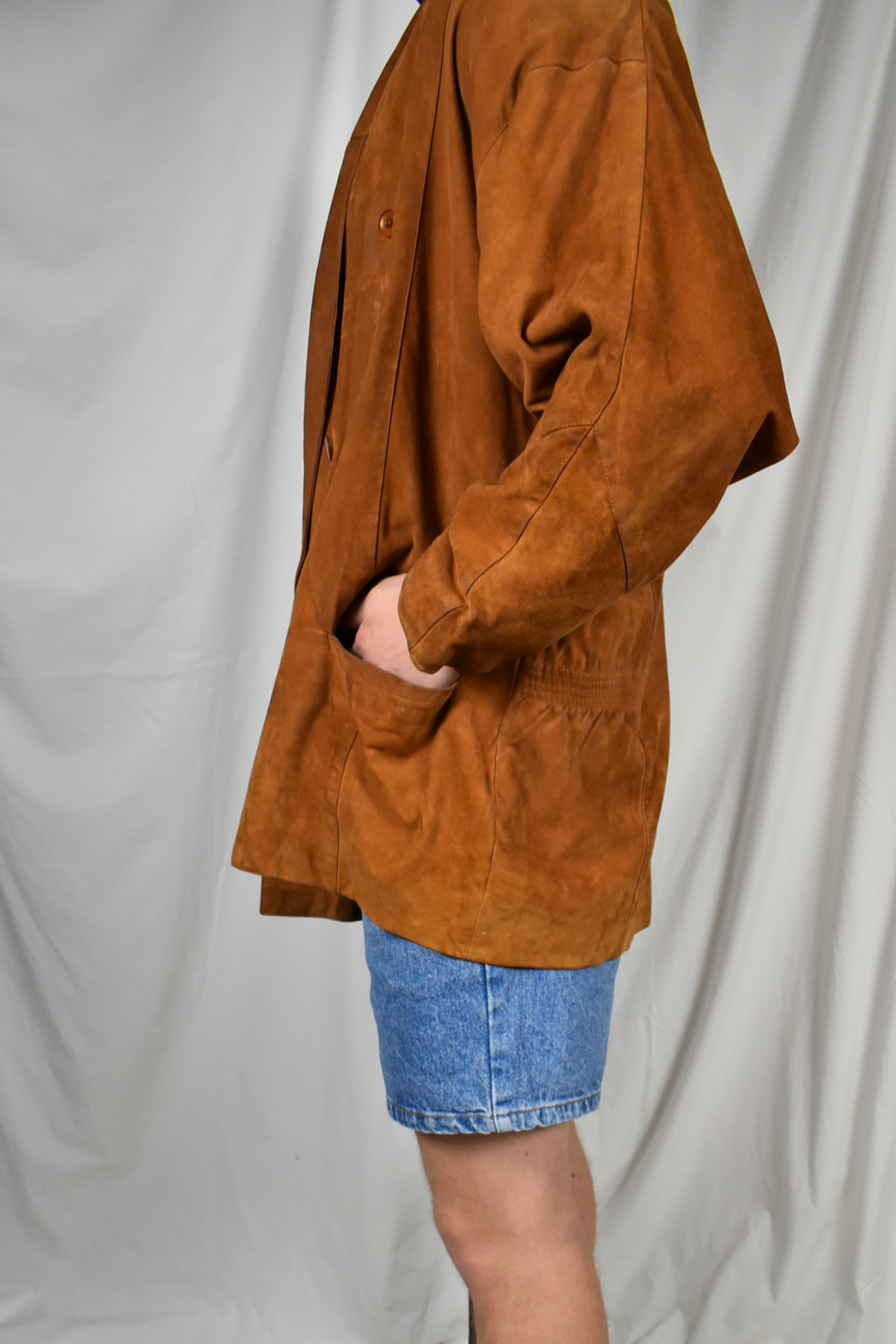 Vintage suede jacket uniseks