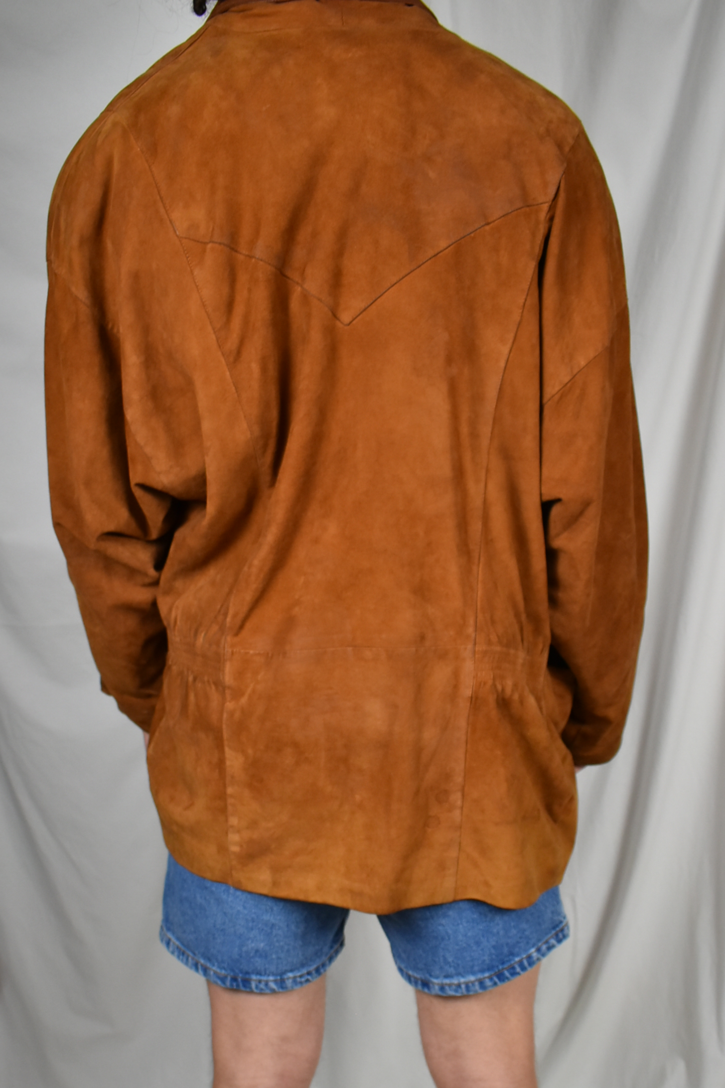 Vintage suede jacket uniseks