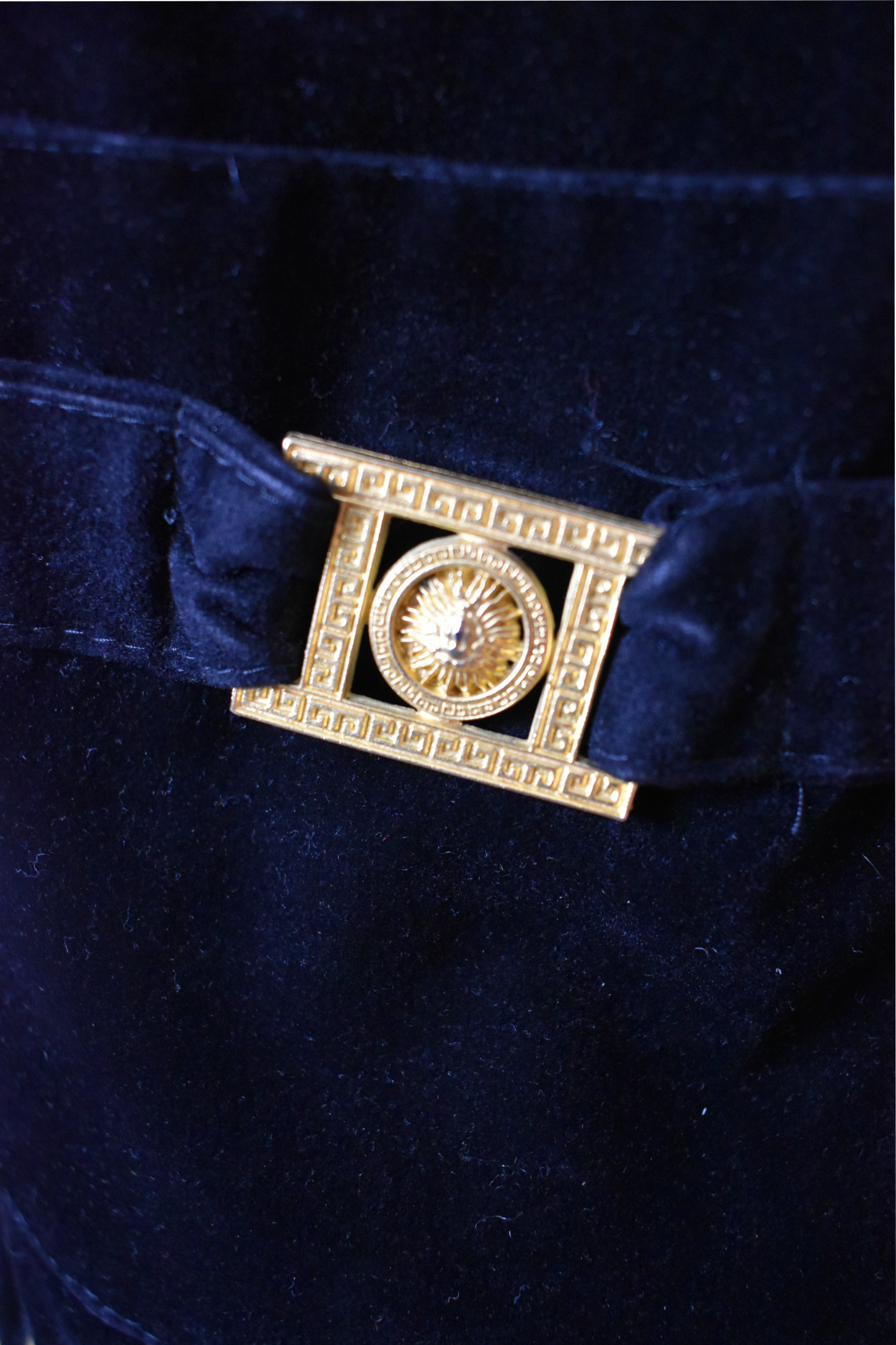 Vintage gilet met goud