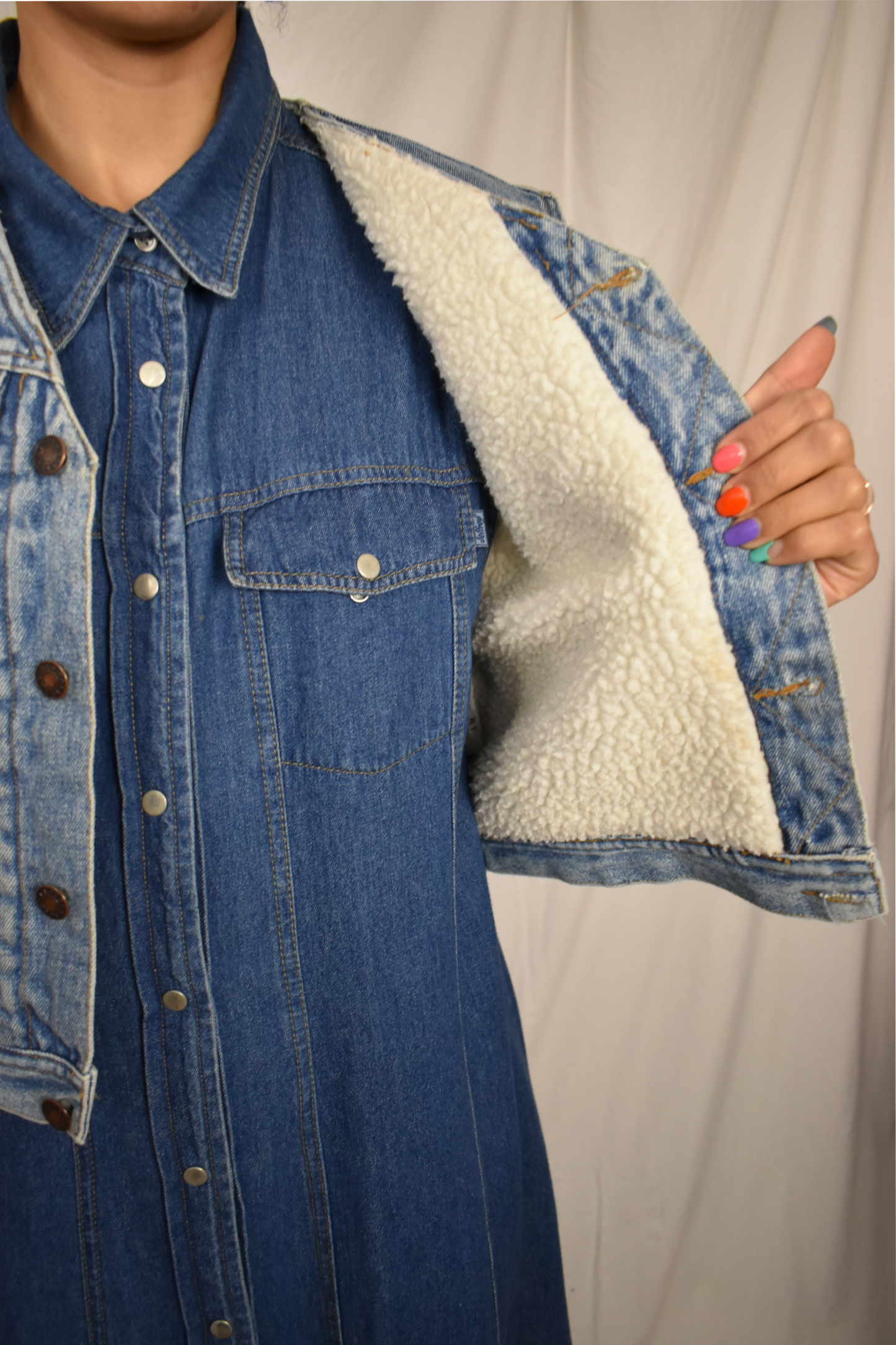 Vintage Rocky spijker gilet