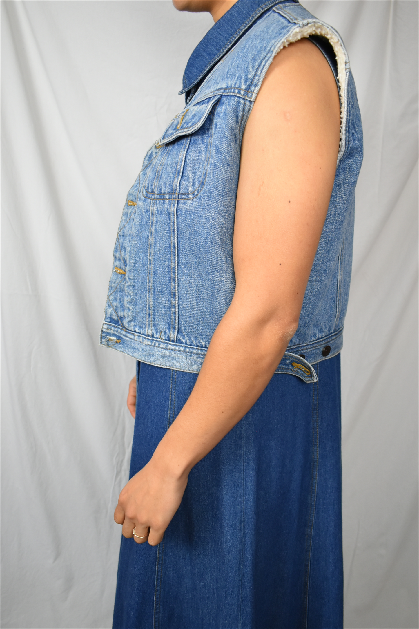 Vintage Rocky spijker gilet