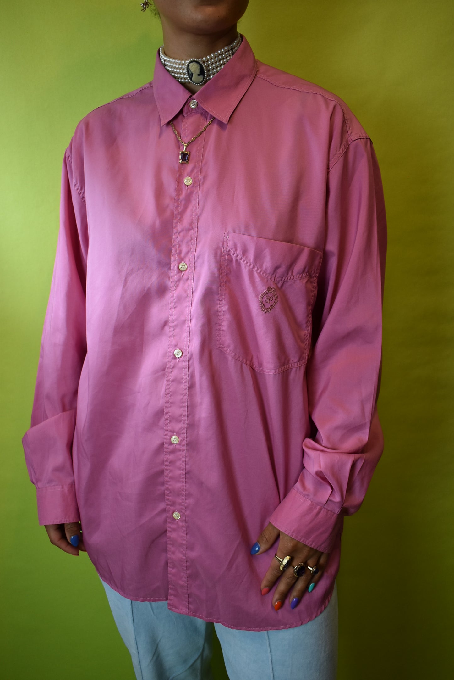 Roze blouse