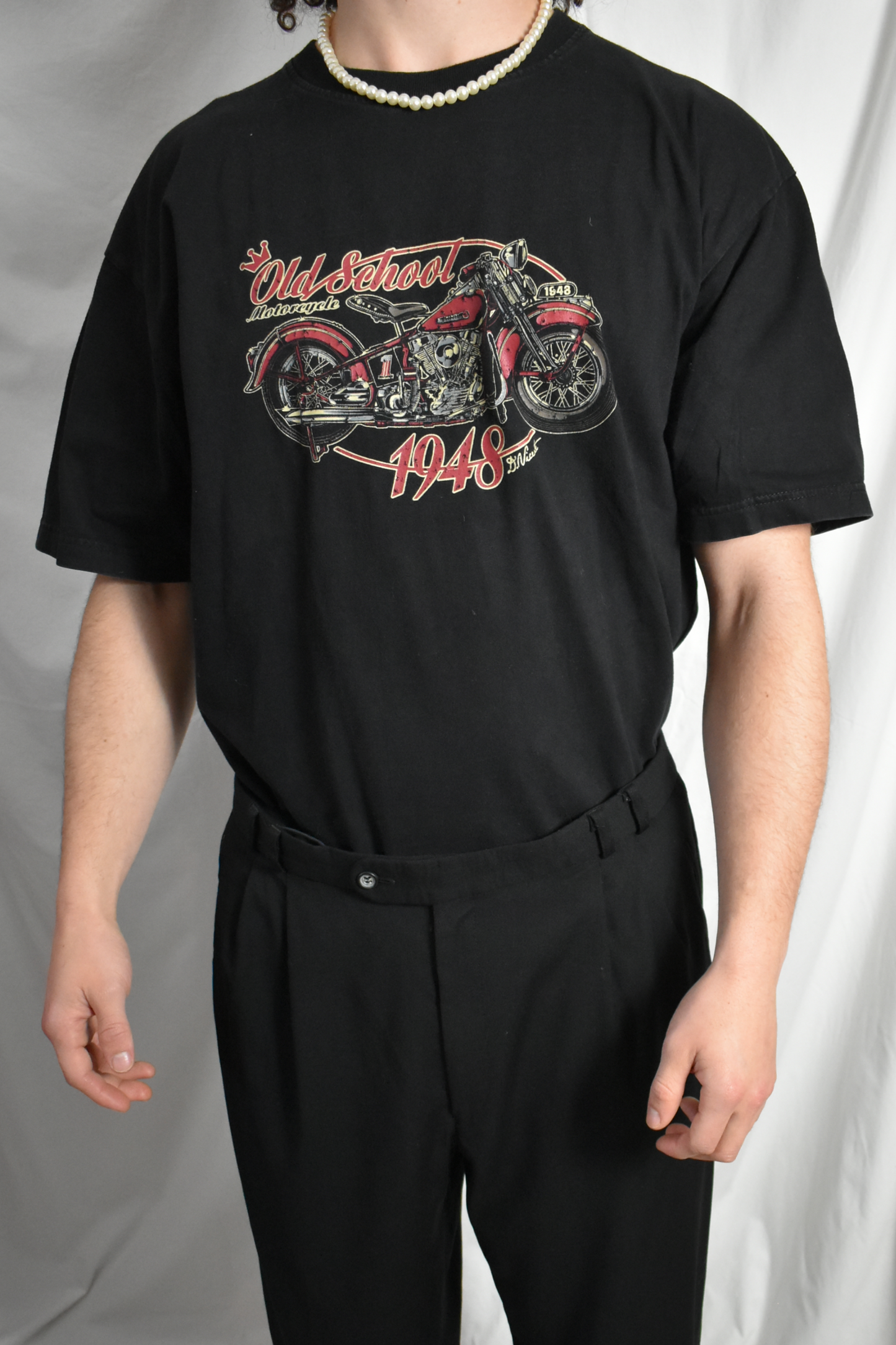 Vintage shirt old school motorcycle